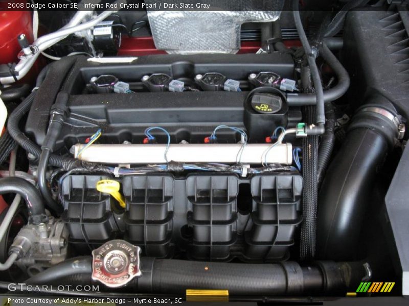 Inferno Red Crystal Pearl / Dark Slate Gray 2008 Dodge Caliber SE