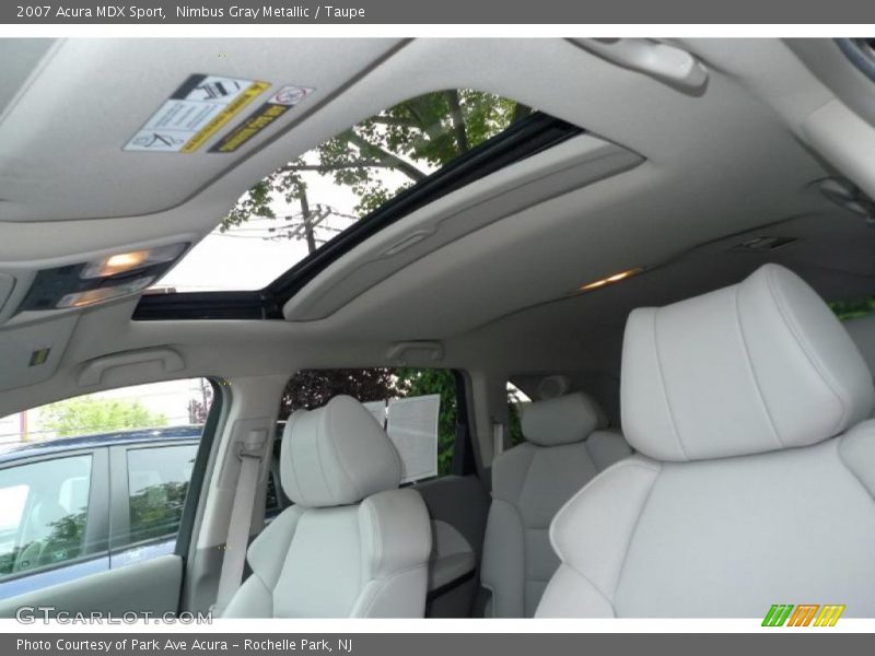 Nimbus Gray Metallic / Taupe 2007 Acura MDX Sport