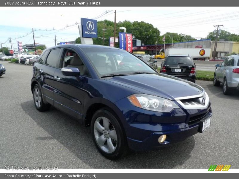 Royal Blue Pearl / Taupe 2007 Acura RDX Technology