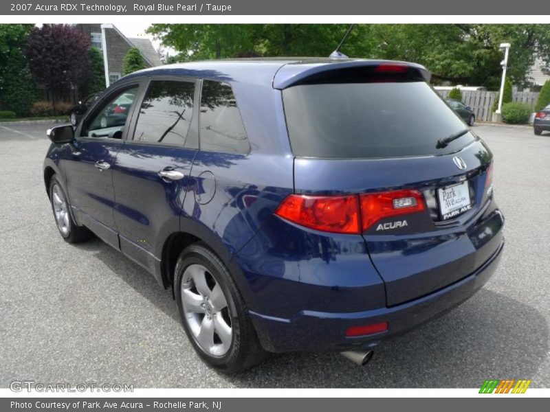 Royal Blue Pearl / Taupe 2007 Acura RDX Technology
