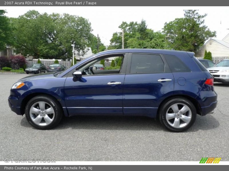 Royal Blue Pearl / Taupe 2007 Acura RDX Technology