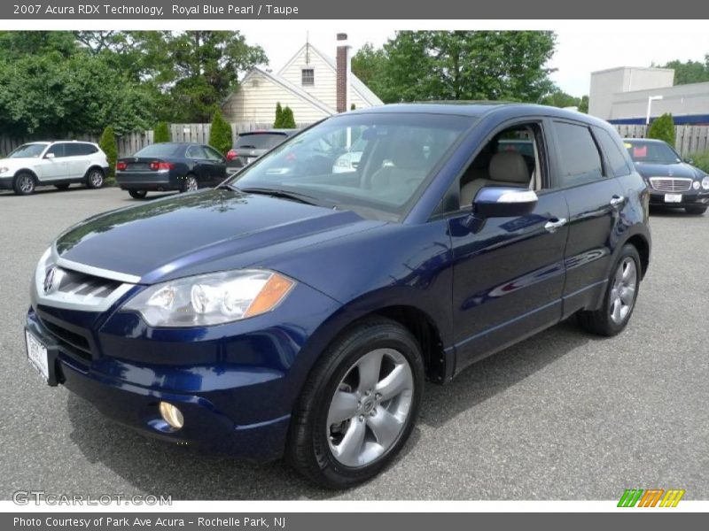 Royal Blue Pearl / Taupe 2007 Acura RDX Technology