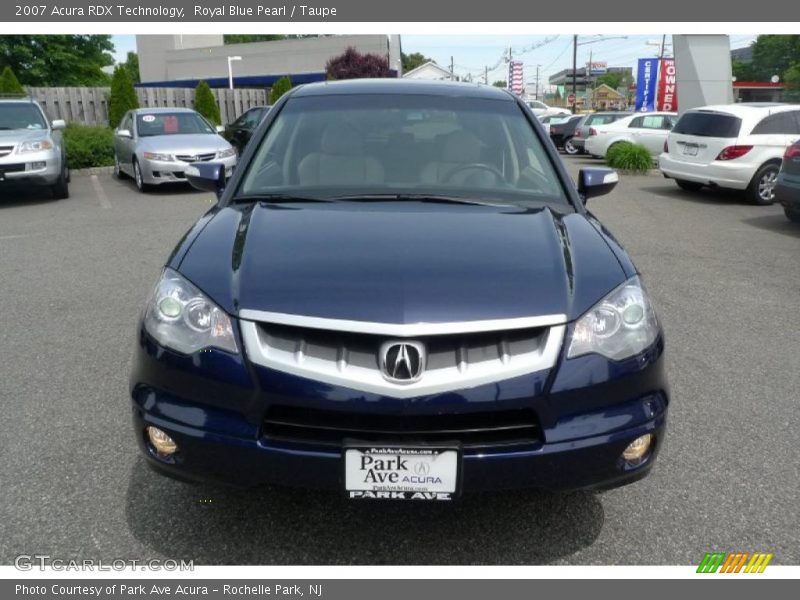 Royal Blue Pearl / Taupe 2007 Acura RDX Technology