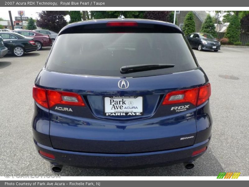 Royal Blue Pearl / Taupe 2007 Acura RDX Technology