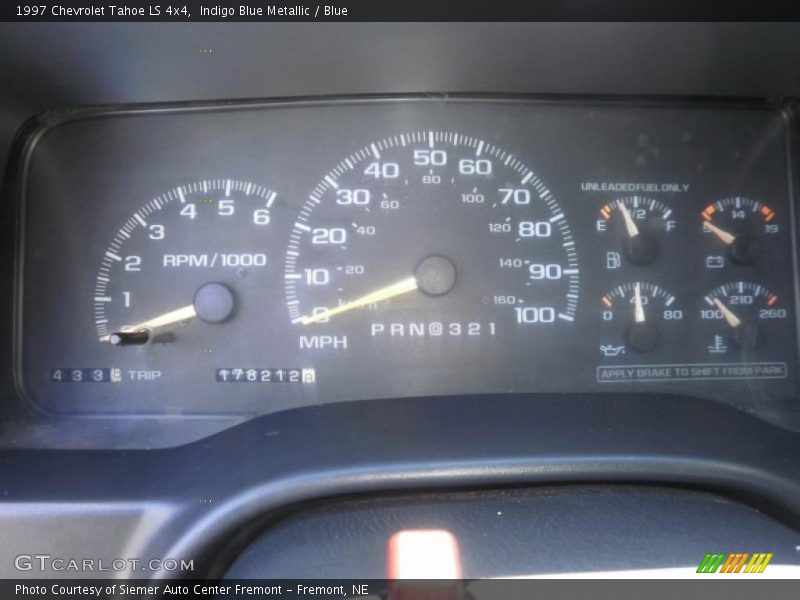 Indigo Blue Metallic / Blue 1997 Chevrolet Tahoe LS 4x4