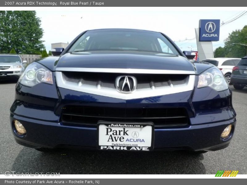 Royal Blue Pearl / Taupe 2007 Acura RDX Technology