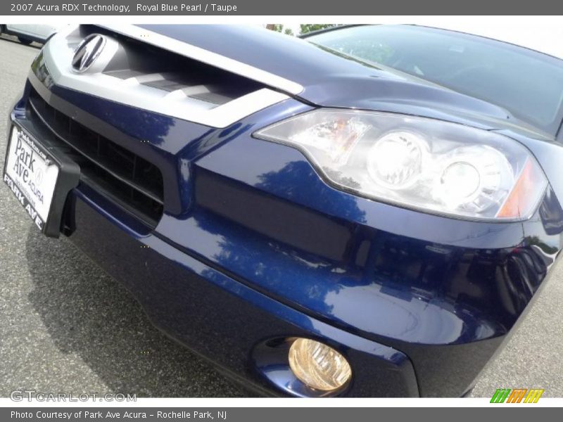 Royal Blue Pearl / Taupe 2007 Acura RDX Technology