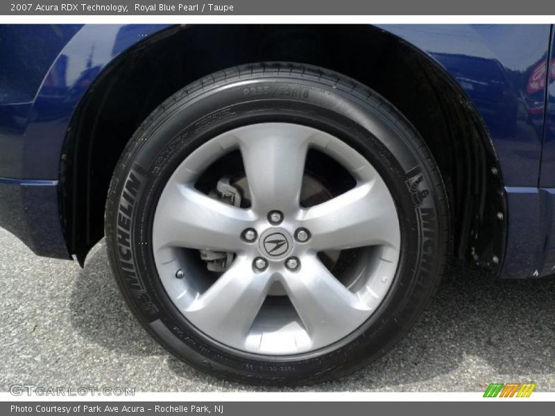 Royal Blue Pearl / Taupe 2007 Acura RDX Technology