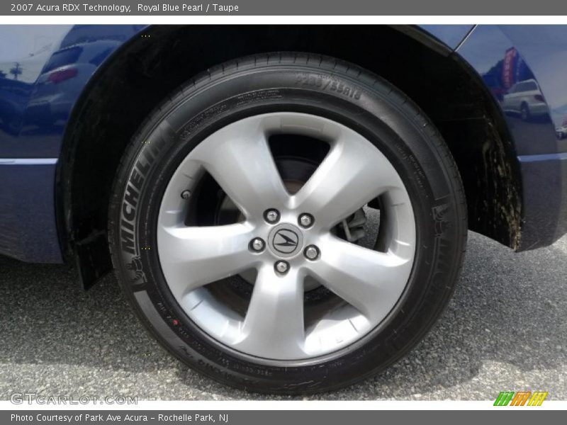 Royal Blue Pearl / Taupe 2007 Acura RDX Technology