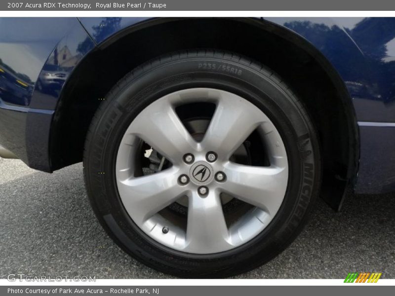 Royal Blue Pearl / Taupe 2007 Acura RDX Technology