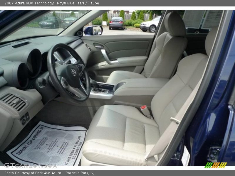 Royal Blue Pearl / Taupe 2007 Acura RDX Technology