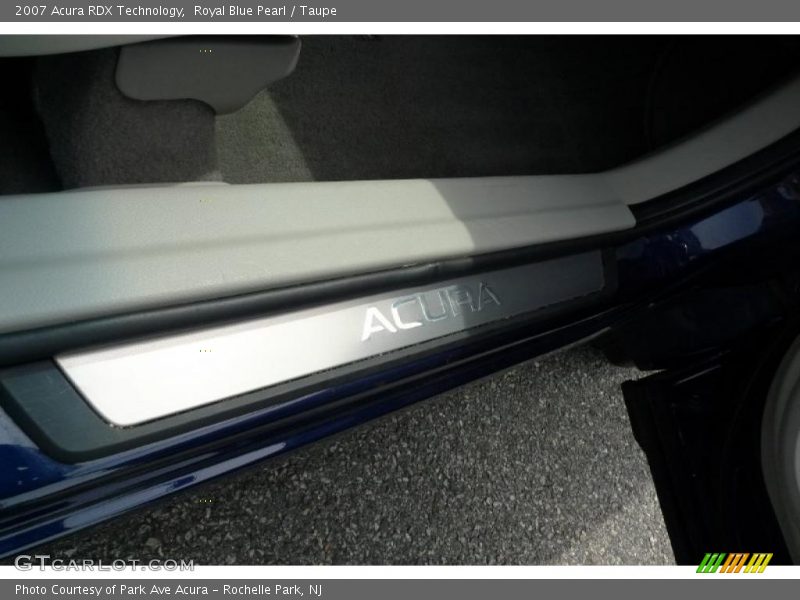 Royal Blue Pearl / Taupe 2007 Acura RDX Technology