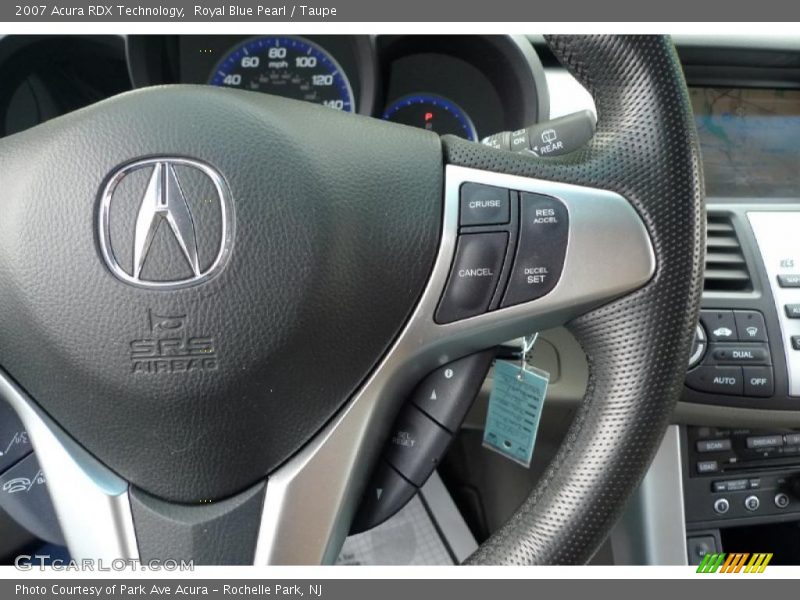Royal Blue Pearl / Taupe 2007 Acura RDX Technology