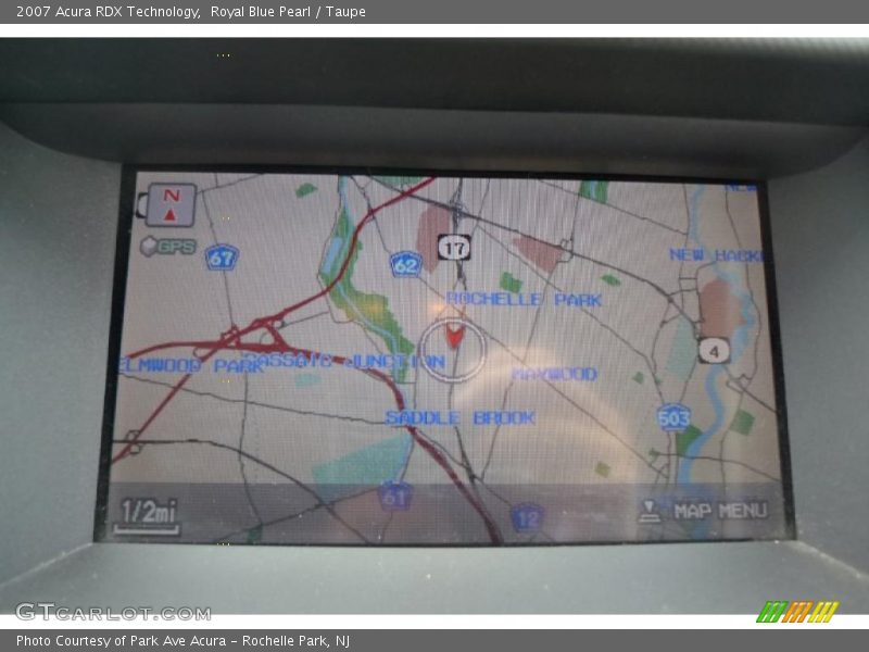 Royal Blue Pearl / Taupe 2007 Acura RDX Technology