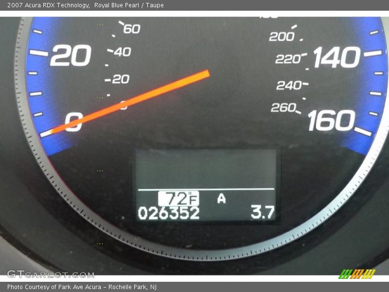 Royal Blue Pearl / Taupe 2007 Acura RDX Technology