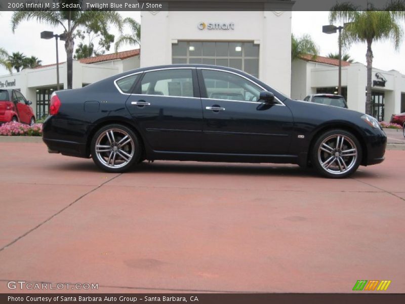 Twilight Blue Pearl / Stone 2006 Infiniti M 35 Sedan