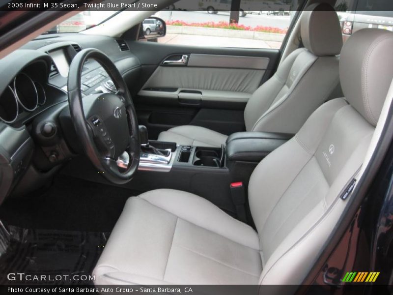 Twilight Blue Pearl / Stone 2006 Infiniti M 35 Sedan