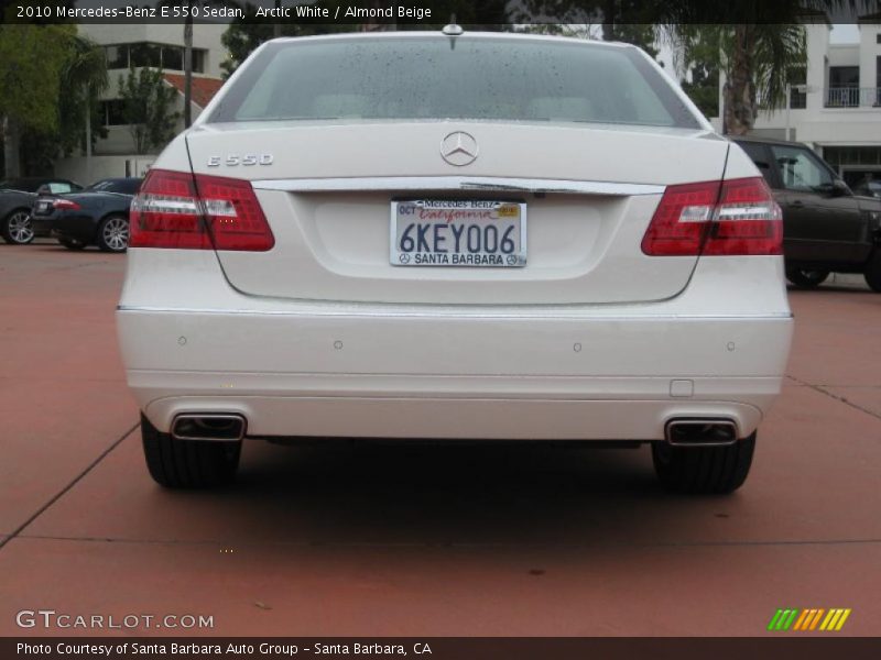 Arctic White / Almond Beige 2010 Mercedes-Benz E 550 Sedan