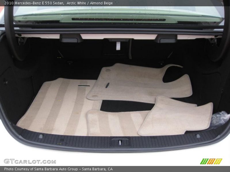 Arctic White / Almond Beige 2010 Mercedes-Benz E 550 Sedan