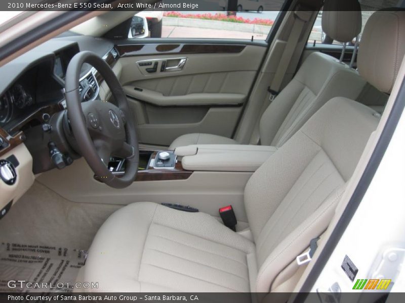 Arctic White / Almond Beige 2010 Mercedes-Benz E 550 Sedan