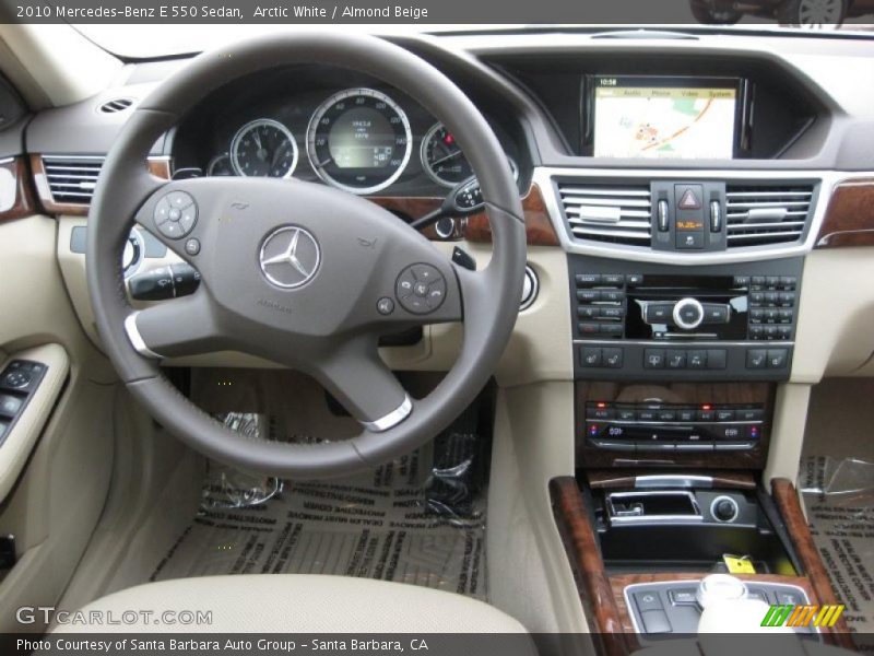 Arctic White / Almond Beige 2010 Mercedes-Benz E 550 Sedan