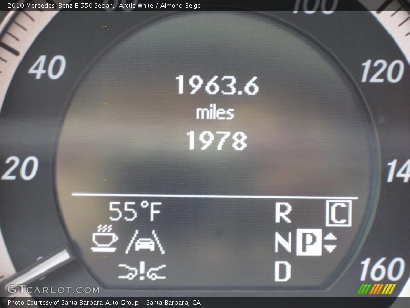 Arctic White / Almond Beige 2010 Mercedes-Benz E 550 Sedan