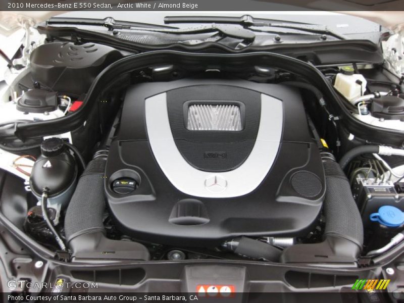 Arctic White / Almond Beige 2010 Mercedes-Benz E 550 Sedan