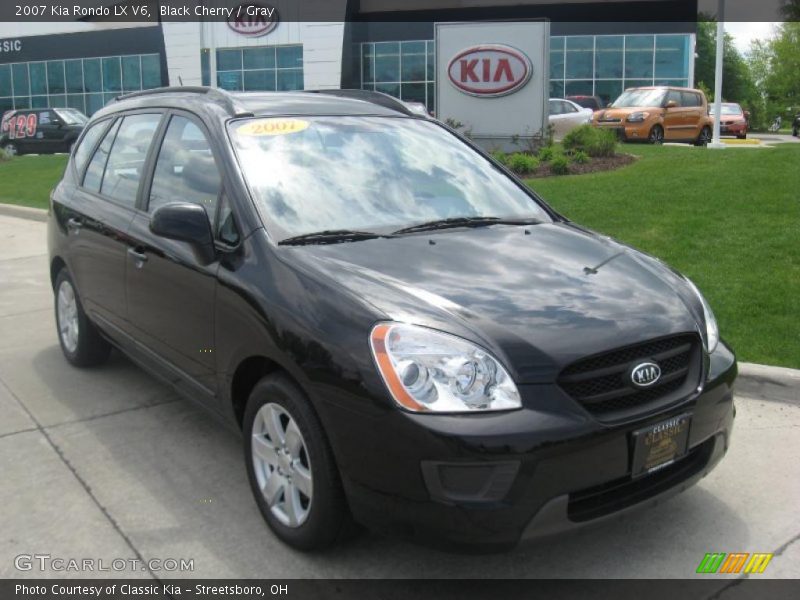 Black Cherry / Gray 2007 Kia Rondo LX V6