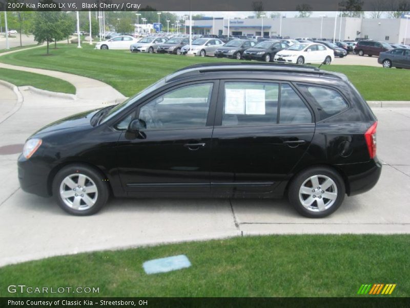 Black Cherry / Gray 2007 Kia Rondo LX V6