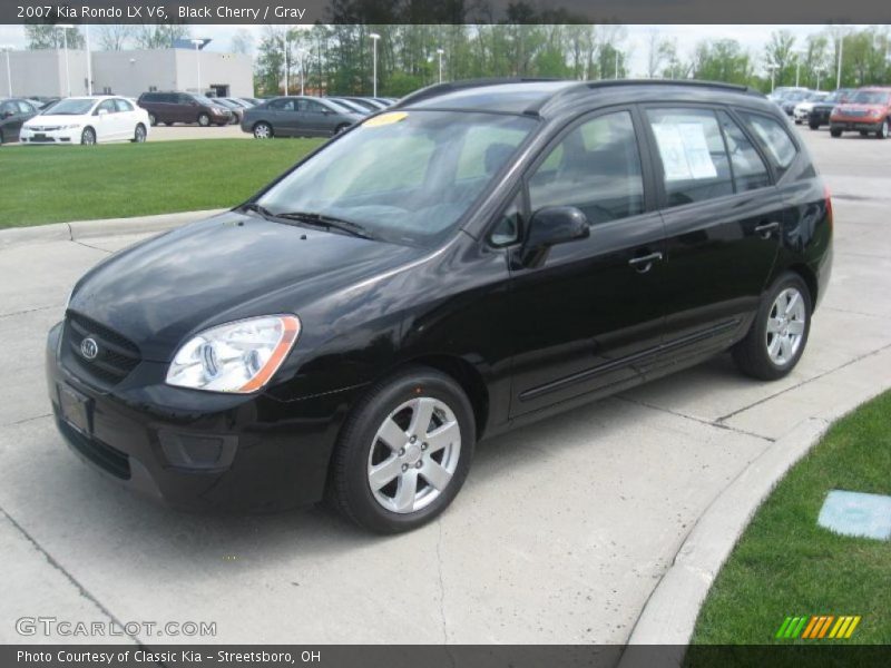 Black Cherry / Gray 2007 Kia Rondo LX V6