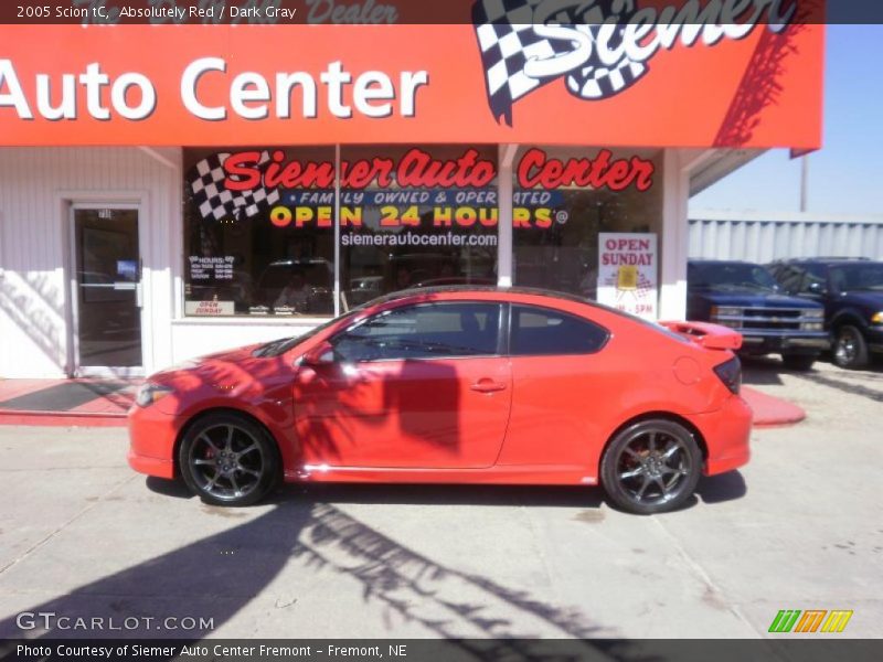Absolutely Red / Dark Gray 2005 Scion tC