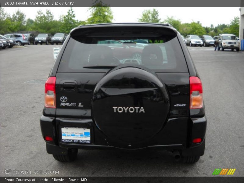 Black / Gray 2003 Toyota RAV4 4WD