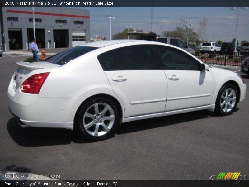 Winter Frost Pearl / Cafe Latte 2008 Nissan Maxima 3.5 SE