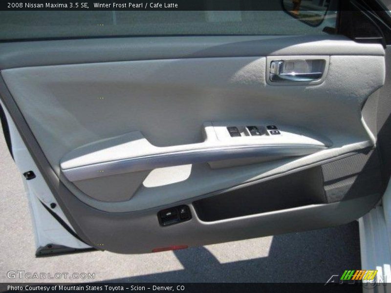 Winter Frost Pearl / Cafe Latte 2008 Nissan Maxima 3.5 SE