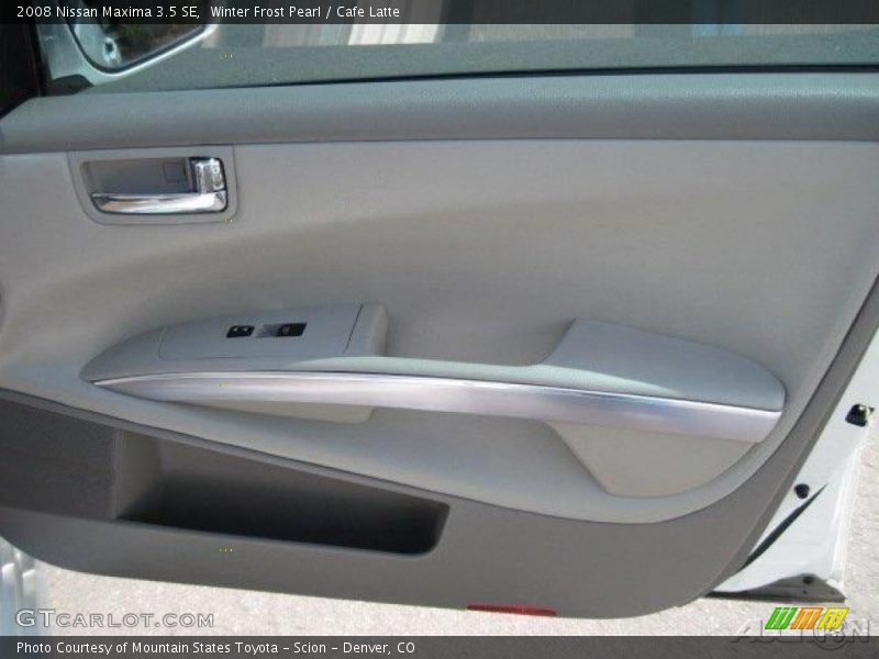 Winter Frost Pearl / Cafe Latte 2008 Nissan Maxima 3.5 SE