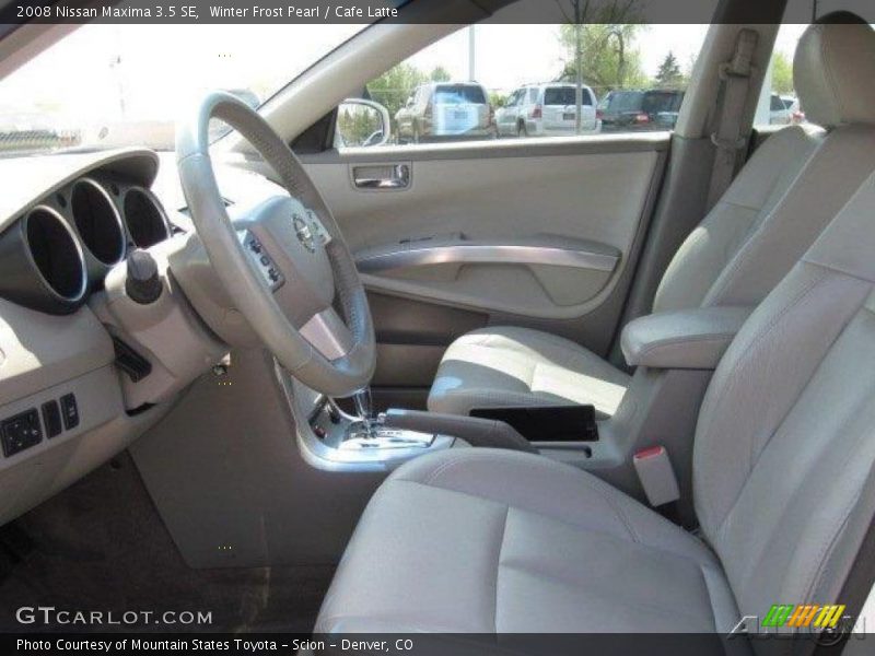 Winter Frost Pearl / Cafe Latte 2008 Nissan Maxima 3.5 SE