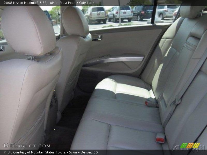 Winter Frost Pearl / Cafe Latte 2008 Nissan Maxima 3.5 SE