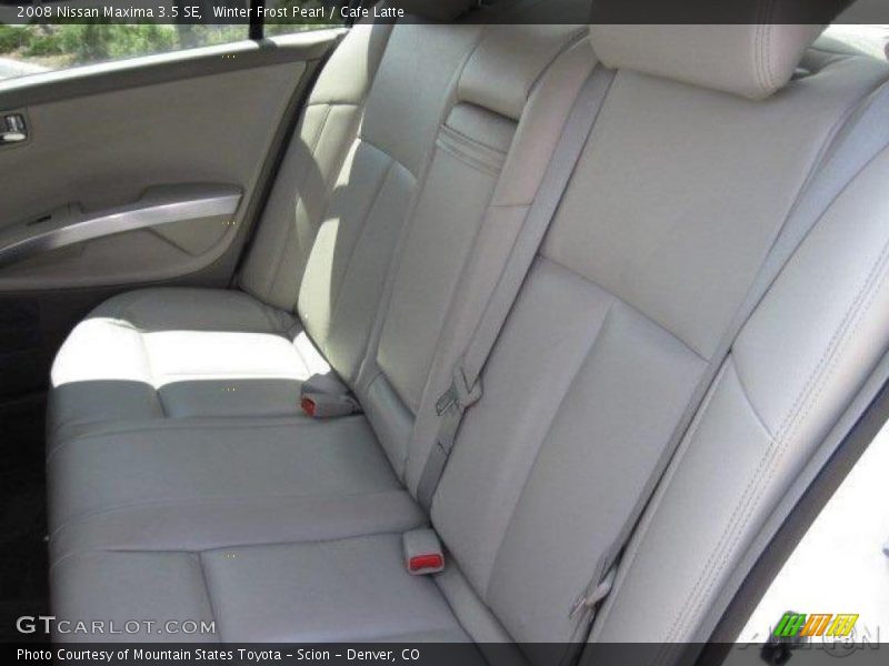 Winter Frost Pearl / Cafe Latte 2008 Nissan Maxima 3.5 SE