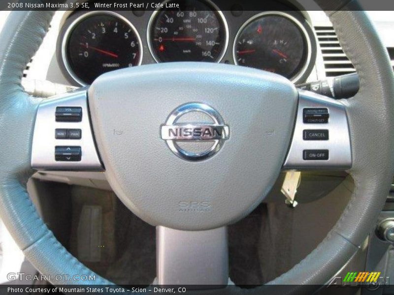 Winter Frost Pearl / Cafe Latte 2008 Nissan Maxima 3.5 SE