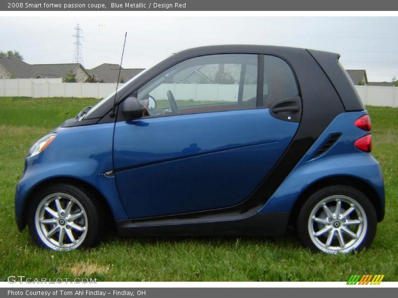 Blue Metallic / Design Red 2008 Smart fortwo passion coupe