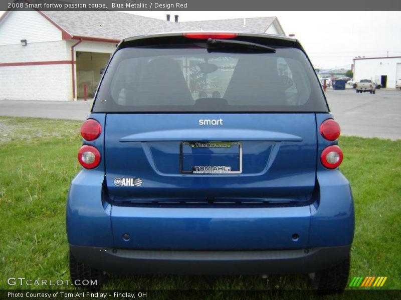 Blue Metallic / Design Red 2008 Smart fortwo passion coupe