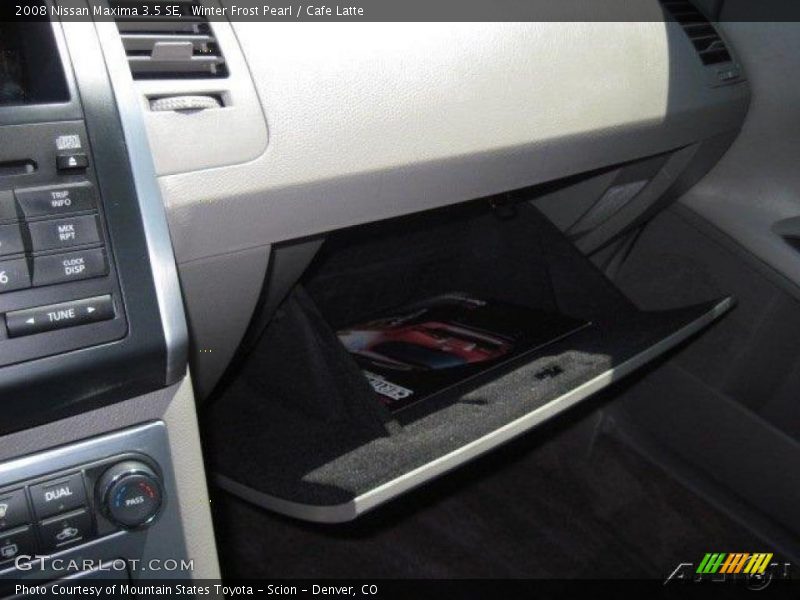 Winter Frost Pearl / Cafe Latte 2008 Nissan Maxima 3.5 SE
