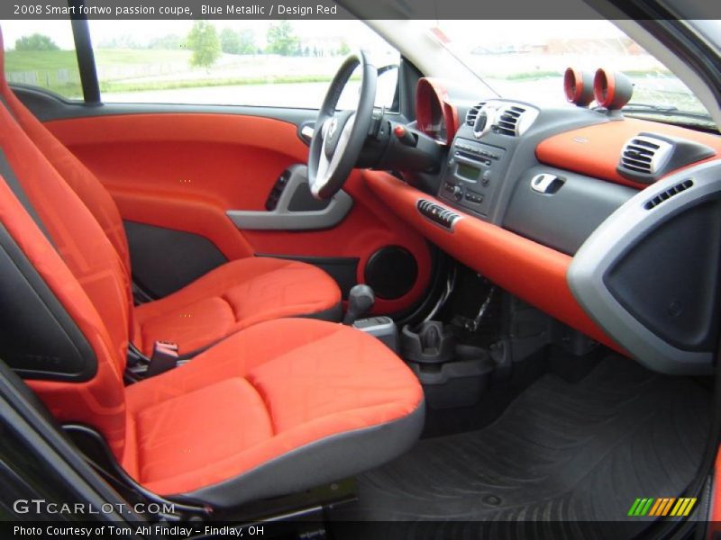 Blue Metallic / Design Red 2008 Smart fortwo passion coupe