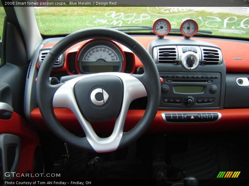 Blue Metallic / Design Red 2008 Smart fortwo passion coupe