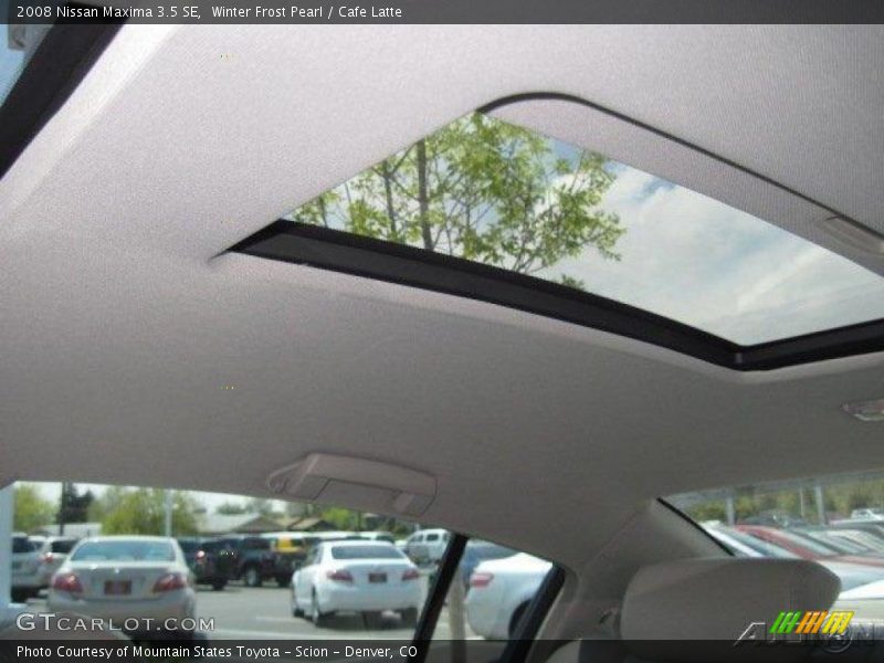 Winter Frost Pearl / Cafe Latte 2008 Nissan Maxima 3.5 SE