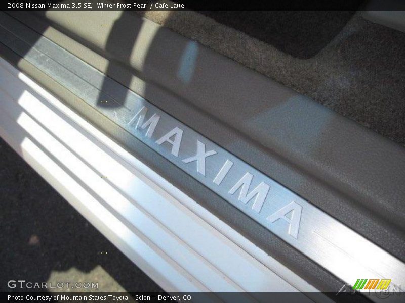 Winter Frost Pearl / Cafe Latte 2008 Nissan Maxima 3.5 SE