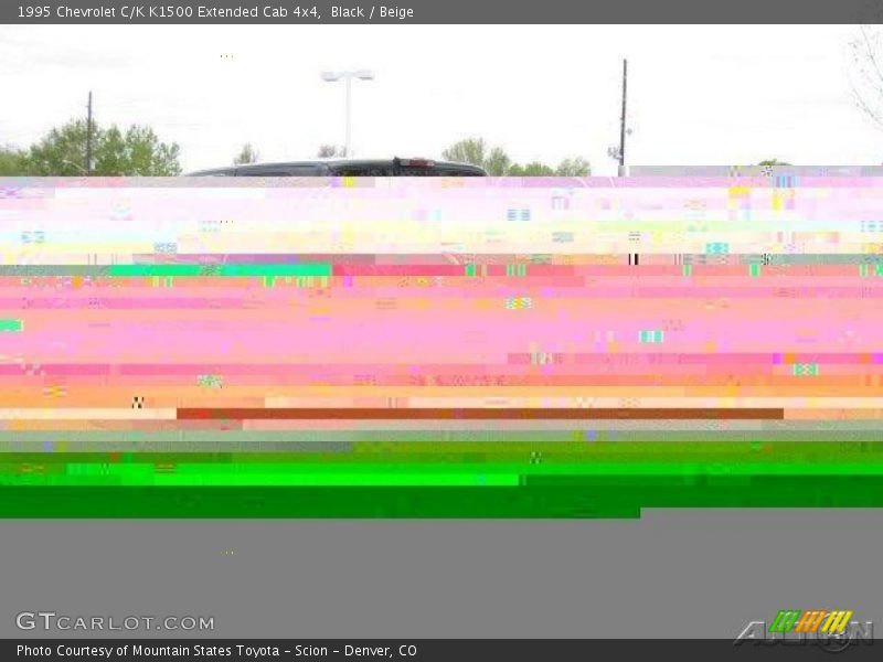 Black / Beige 1995 Chevrolet C/K K1500 Extended Cab 4x4