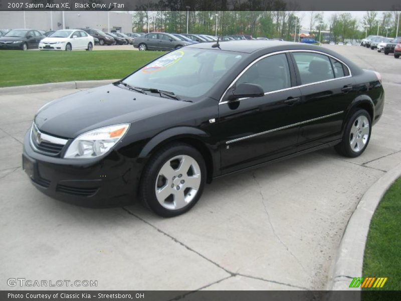 Black Onyx / Tan 2007 Saturn Aura XE