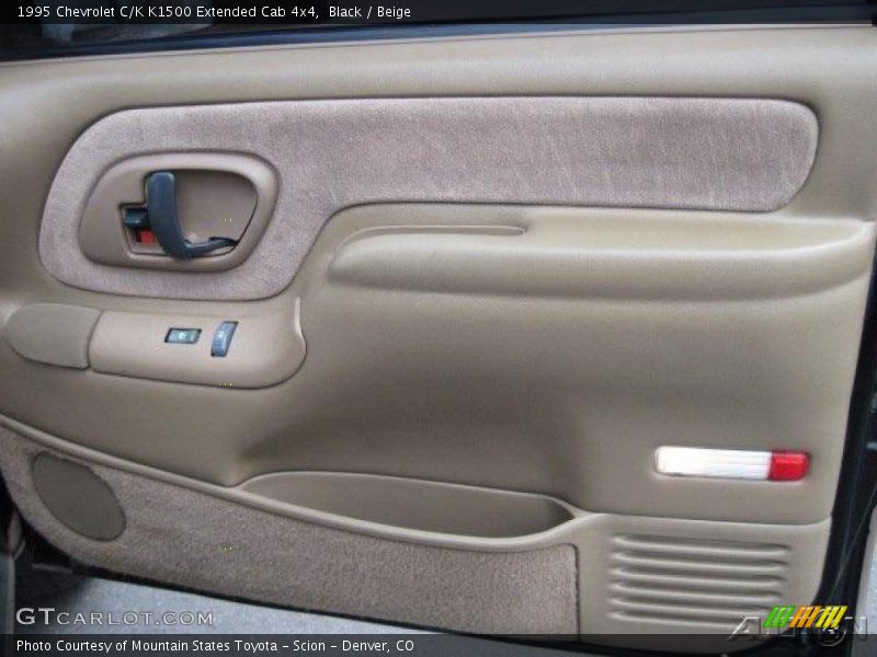 Black / Beige 1995 Chevrolet C/K K1500 Extended Cab 4x4