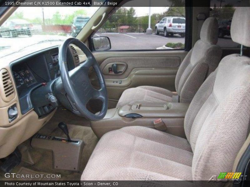 Black / Beige 1995 Chevrolet C/K K1500 Extended Cab 4x4